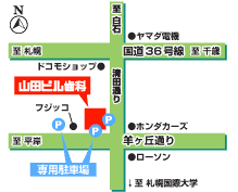 山田ビル歯科地図